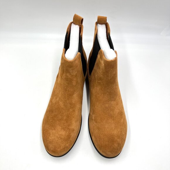 Aerosoles‎ Womens Size 9.5 Step Dance Brown Suede Leather Chelsea Ankle Boots - Picture 3 of 15